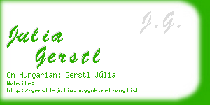 julia gerstl business card